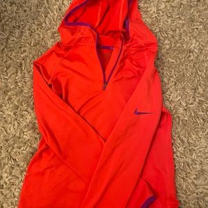 Pink thermal Nike running shirt